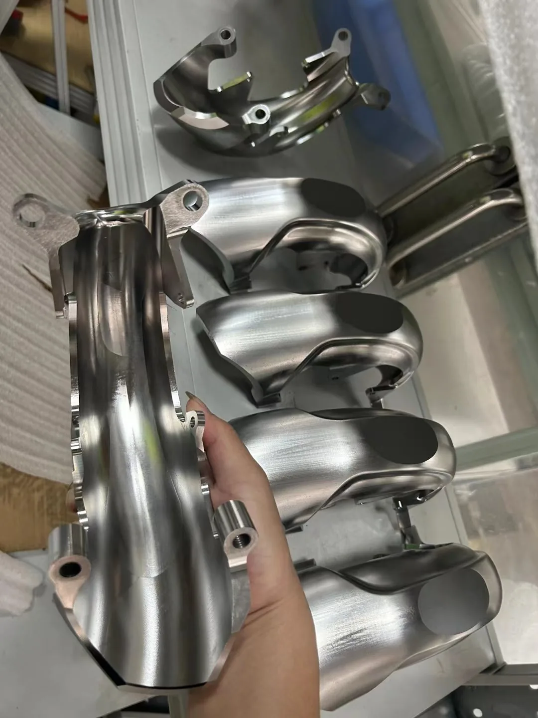 Polished custom machined metal housing components